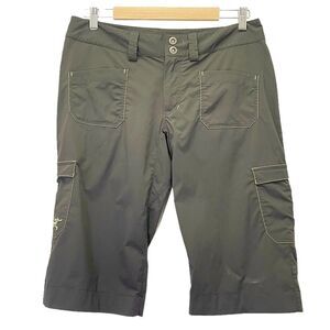 Arc’teryx Rampart Long Shorts Women’s Size 10 Outdoor Cargo Hiking Gray Green